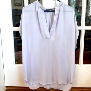 Vince short sleeve silk blouse